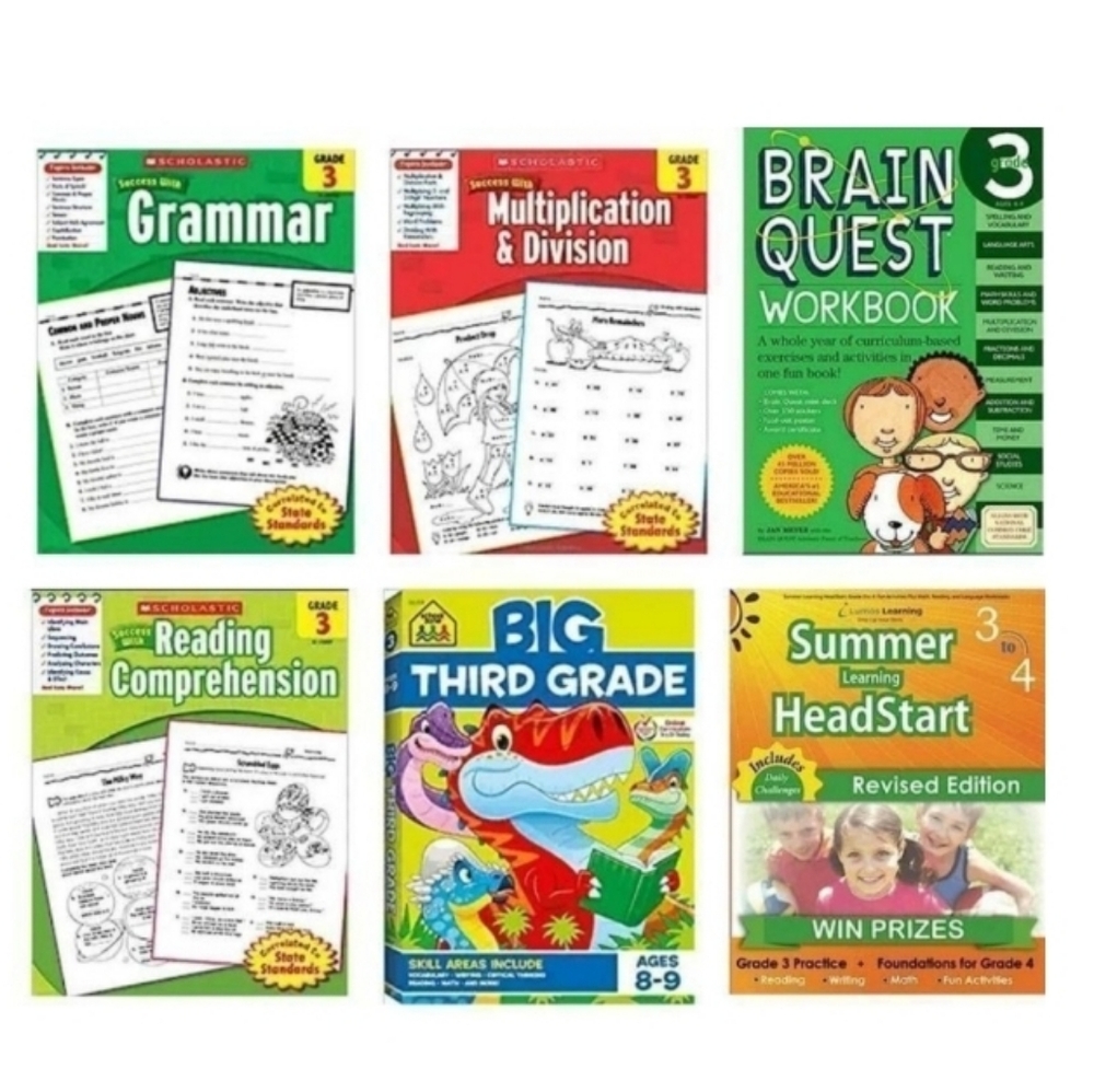 Grade 3 to 4 Summer Learning Workbook Bundle
